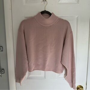 Cozy Pink Turtleneck Sweater